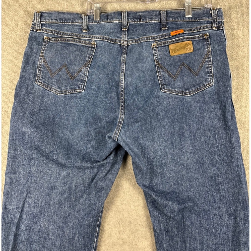 Wrangler FR Flame Resistant Jeans CAT2 2112 Workwear 42x34 Blue 18FRAC47D - Picture 4 of 10